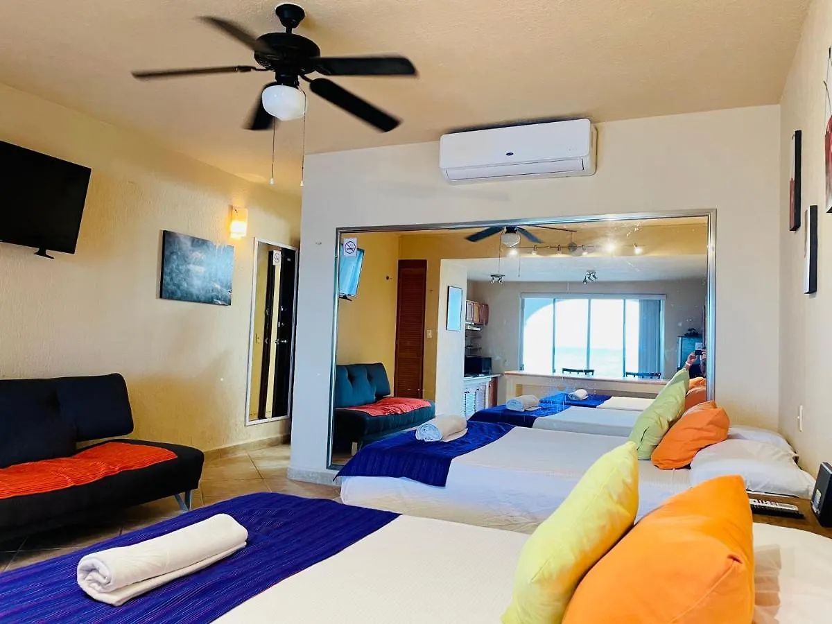 Punta Me Beautiful Apartment Beach Front In The Hotel & Waterpark Cancún